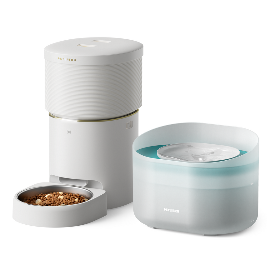 Capsule Dog Fountain & SPACE Automatic Pet Feeder