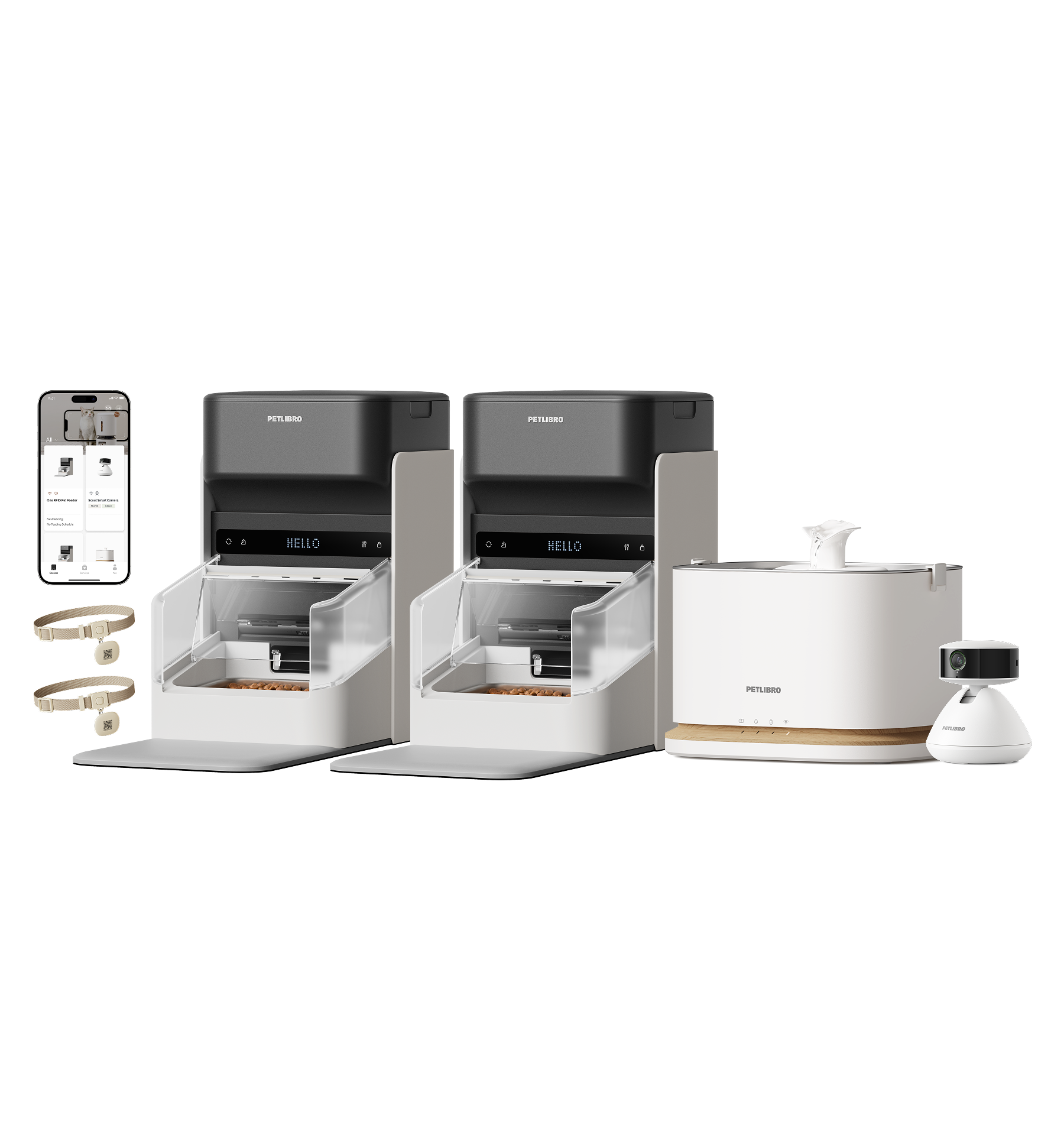 One RFID Smart Feeder & Dockstream 2 Smart Cordless Fountain & Scout Smart Camera