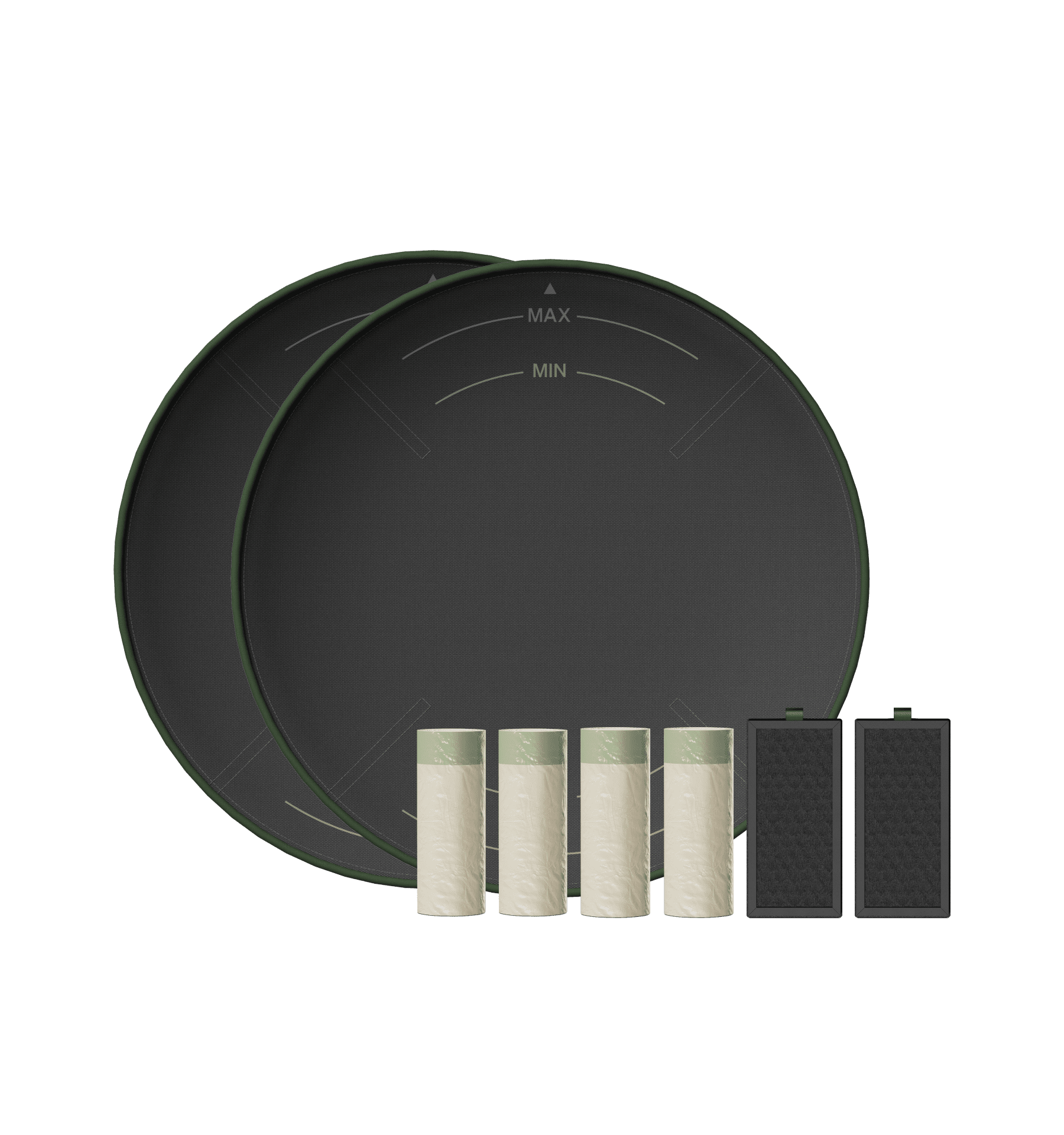 Petlibro PETLIBRO cat pet fountain filter kit with two round pads, four white cartridges, and two black filters; litter box automatic feeder keywords