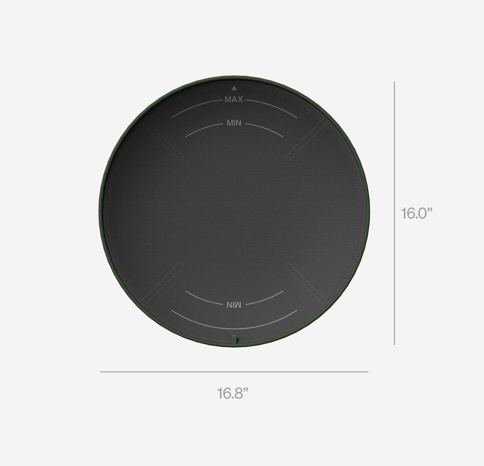 Petlibro PETLIBRO round black pet mat for cat fountain, litter box and automatic feeder, 16.8 x 16.0 inches
