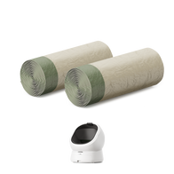 Petlibro PETLIBRO cat pet litter box with two liner rolls; mentions fountain and automatic feeder accessories for home care