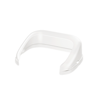 Petlibro PETLIBRO white pet cat feeder fountain litter box cover hood, curved U-shape plastic guard accessory