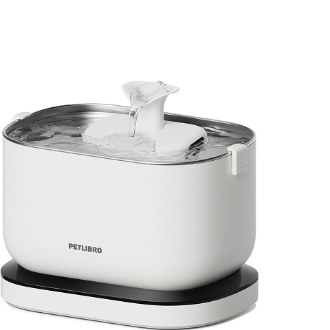 Petlibro PETLIBRO fontaine à eau blanche pour animal de compagnie; chat, distributeur automatique de nourriture et bac à litière assortis